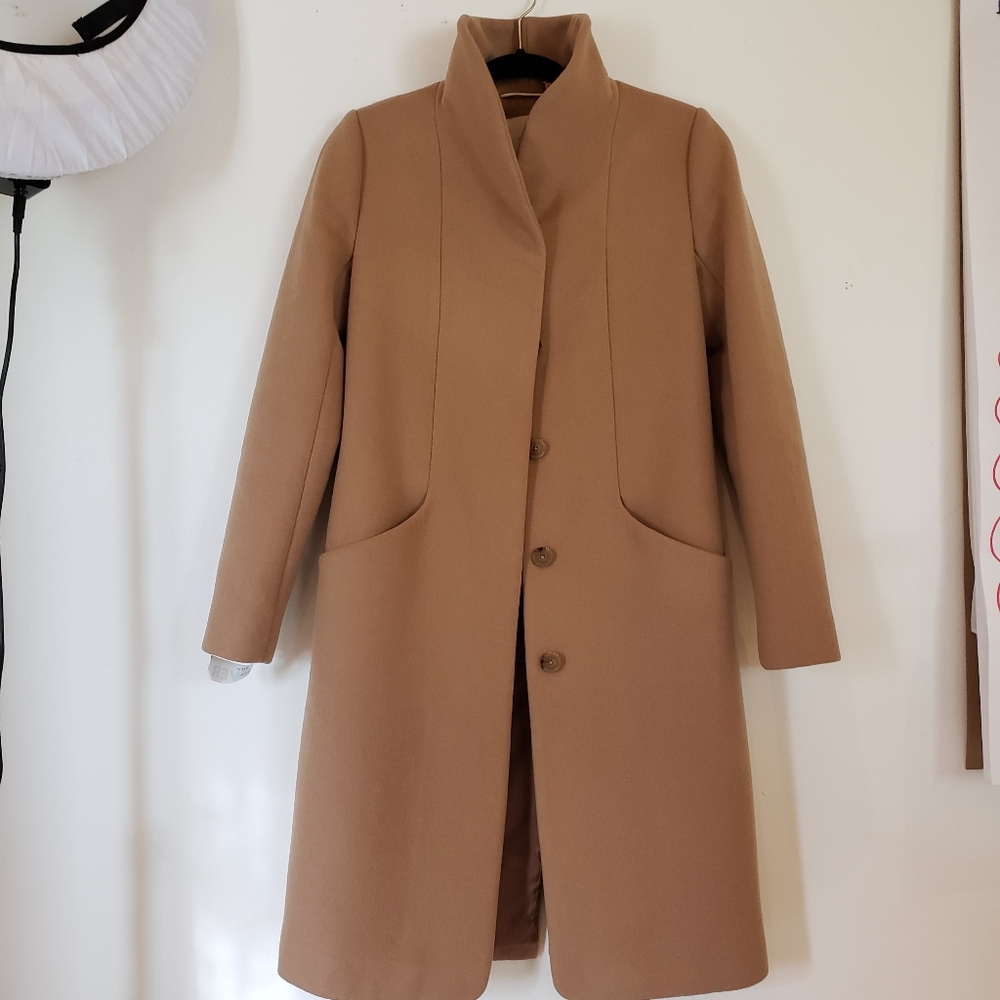 Aritzia Wilfred cocoon coat long